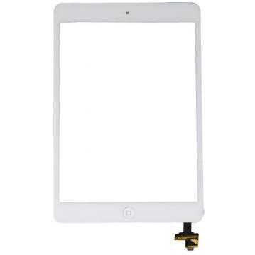 Original Vitre Tactile+Bouton Home iPad Mini 1 / 2 (A1432 / A1454 / A1455 / A1489 / A1490 / A1491) Blanc